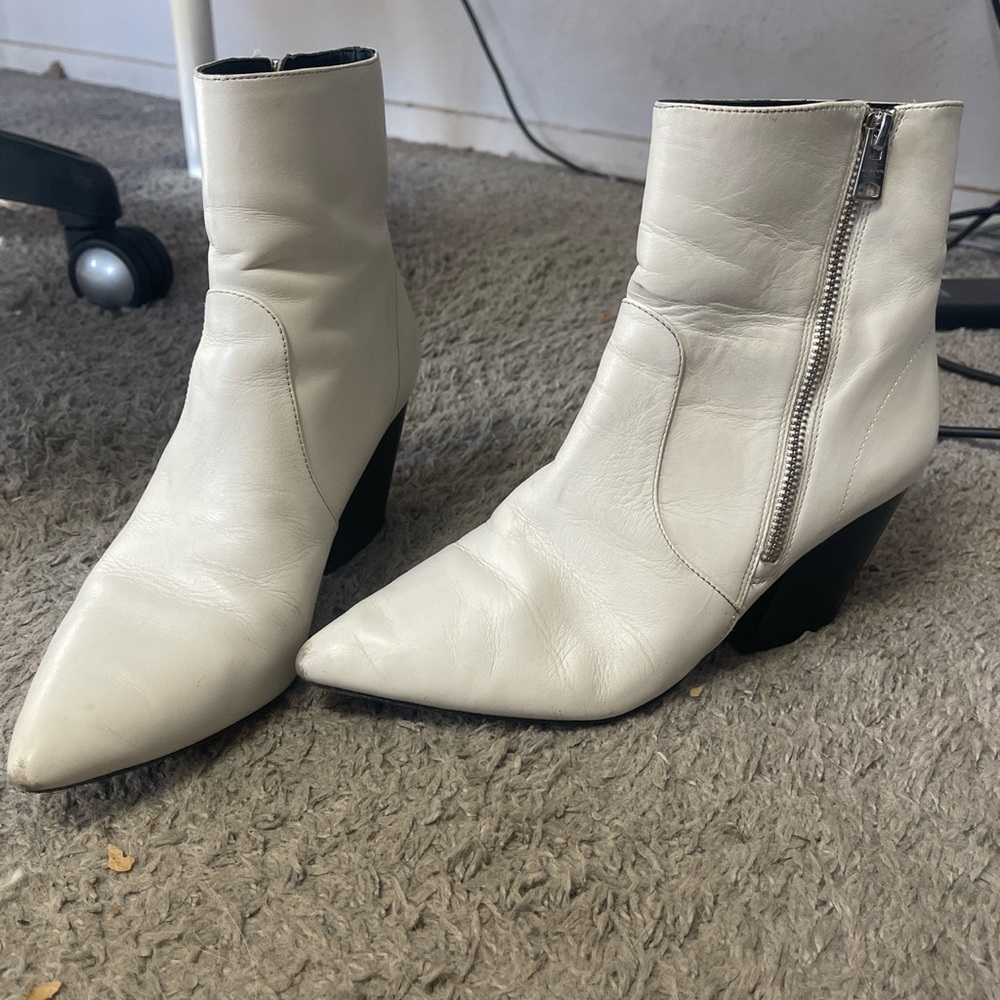 White allsaints boots size 40